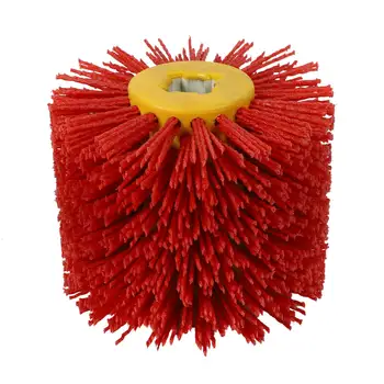 Rdeče Kovinske Žice Boben Krtače za Čiščenje Poliranje Kožo Kolesca za Pohištvo Les Kotni Brusilnik Adapter