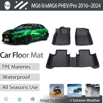 Avto predpražnike Za MG6 II eMG6 PHEV MG6 Pro MK2 LHD 2016~2024 Umazanijo-odporne Stopala Preproge TPE Tla Pokriva Nastavite Auto Dodatki
