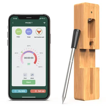 Smart Mesa Termometer Digitalne Brezžične Bluetooth Žar Pribor za Pečice Žar za peko na žaru Zrezek Kadilec Rotisserie Kuhinja Orodje