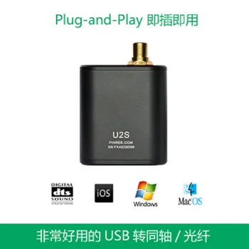 USB na SPDIF Pretvornik Koaksialni/Optični AC3/DTS/PCM Vir Izhod za Telefon Zvočna