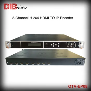 OTV-EP08 8 Kanalni HDMI Za H264 IP HD Kodirnik ASI Pretvornik Video Oddajanja Opreme