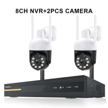 MISECU H. 265 3MP Brezžični CCTV Sistema dvosmerni Audio Nepremočljiva PTZ WIFI IP Varnostna Kamera 8CH P2P NVR Video Nadzor Kit