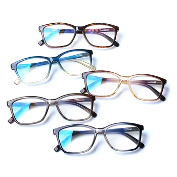 Henotin 4 Paket Modra Svetloba Blokiranje Obravnavi Očala Spomladanski Tečaji Klasične Pravokotne Okvir Moški Ženske Računalnik Očala Goggle
