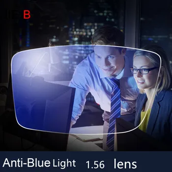 JIE.B anti-modra svetloba 1.56 recept očala leče kratkovidnost obravnavi očala računalnik očala anti-sevanje