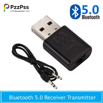 PzzPss Bluetooth 5.0 Zvočna kartica Sprejemnik Brezžični Glasbeni 3.5 mm AUX Priključek Audio Receptor Mini Bluetooth Za Autoradior Stereo