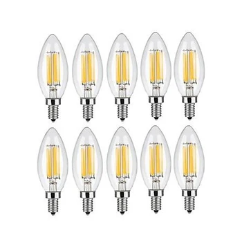 10pcs E14 LED Žarnica Žarnice Sveče Žarnice C35 Edison Retro Starinsko Vintage Stil Hladno/Toplo Bela 2W/4W/6W Lestenec Svetlobe AC220V