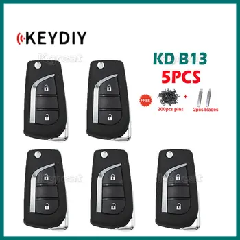 5pcs KEYDIY KD B13 Univerzalni Daljinski Ključ 2/3 Gumbi Avto Ključ za Toyota Slog KD900 B Series KD-X2/KD-MAX/KD MINI Ključ Programer