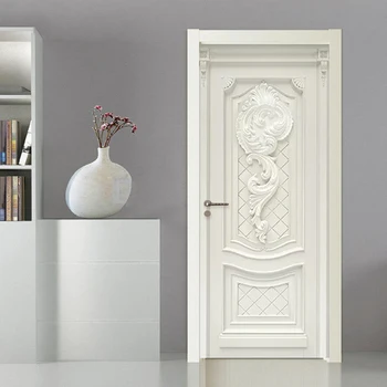 3D Ozadje Evropski Stil Reliefni Cvetje Freske Dnevna Soba Kuhinja Vrata Nalepke PVC samolepilno Nepremočljiva Stene Papirja 3 D
