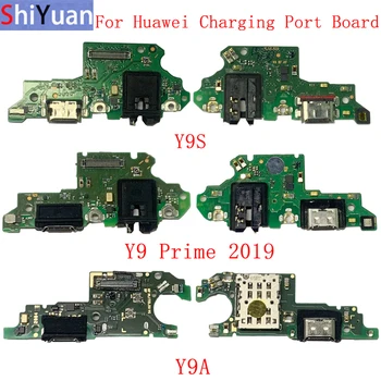 Originalno Polnjenje prek kabla USB Dock Priključek Odbor Flex Kabel Za Huawei Y9S Y9A Y9 Prime 2019 Nadomestni Deli