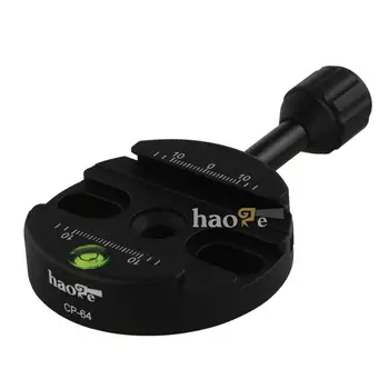 Haoge 64mm Vijak Gumb Pritrdilni Adapter za Nastavek za Hitro Sprostitev QR Ploščo Kamere, Stojala Ballhead Monopod Žogo Glavo Fit Arca Švicarski