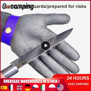 Anti-cut Prostem Angeln Handschuhe Messer Cut Beständig Schutz, Zaslon na Dotik, Anti-Slip Ultra-dünnen Stahl Draht Očesa Handschuhe