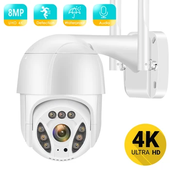 8MP 4K Ultra HD PTZ IP Kamera Zunanja 5MP HD 1080P 5X Digitalni Zoom Ai Človekovih Odkrivanje CCTV Avdio Varnostne Kamere Wifi Kamera ICSee