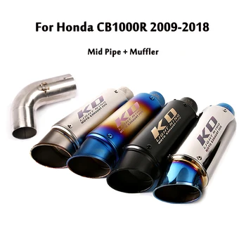 Za Honda CB1000R 2009-2018 Izpušnih Nasveti Zdrsne Na 51mm Glušnika Povezovanje Motocikel Sredi Povezavo Cevi Spremenjen