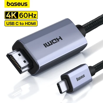 Baseus USB C do HDMI je združljiv Kabel 4K 60Hz HDMI Tip C-združljiv za PS4 PS5 TV Box Mi polje 1-3 M Cabo HDMI je združljiv Kabli