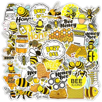 Nepremočljiva Honey Bee Vinilne Nalepke Čmrlji Queen Bee Nalepke, Laptop Steklenico Vode Skateboard Ovojnice Obrti Decals Igrače za Otroke