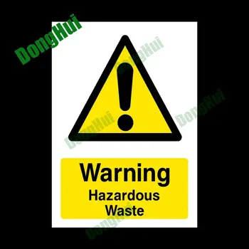 Opozorilo Nevarnih Odpadkov iz Plastične Prijavite Previdno Nevarnost Nalepke za Tovarniško Odpadkov gradbišču Odpadkov Nepremočljiva PVC