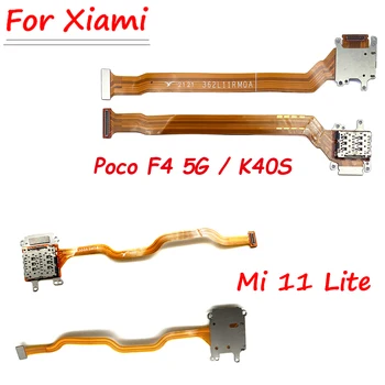 Original Poco F4 5G Držala za Kartico SIM potisnite Pladenj za papir v Režo za Bralnik Vtičnico Flex Ploski Kabel Priključek Odbor Zamenjava Za Xiaomi Mi 11 Lite