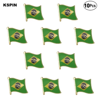 Brazilija Zastavo River Pin Zastavo značko Broška Zatiči Značke 10Pcs Veliko