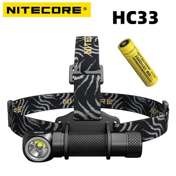 NITECORE HC33 Žaromet Večnamensko Smerniki 1800 Lumnov XHP35 HD LED High Performance L-shaped Nepremočljiva Kampiranje Potovanja
