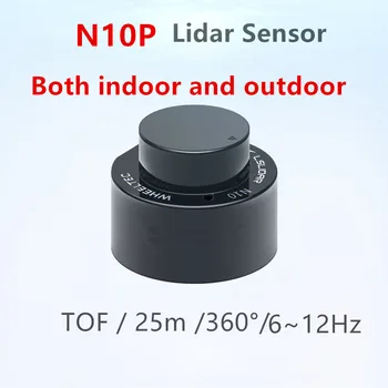 Novo N10P Zaprtih prostorih in na prostem nepremočljiva 25m Lidar senzor 360° TOF anti-glare laser radar podporo ROS1 in ROS2