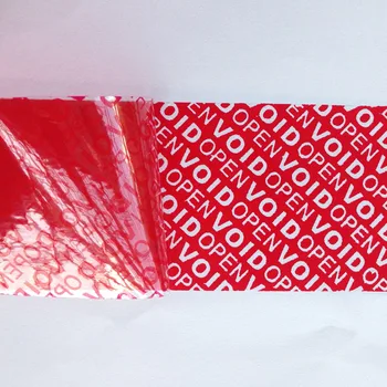 1pcs 50mmx50m Brezplačna dostava po meri pečat oznako garancija odprite nična nalepke zlorabiti očitno, pakiranje trak previdno trakovi NIČNA ODPRTA rdeča
