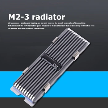za M. 2 SSD NVMe Heatsink Hladilnik M2 2280 SSD Solid State Trdi Disk Radiator za M. 2 NVME NGFF Aluminija Ponora Toplote za Hlajenje Pad