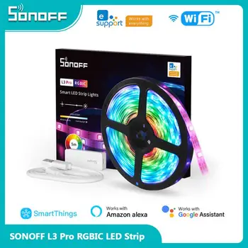 SONOFF L3 Pro 5M RGBIC Wifi Smart LED Trakovi Luči Za 16,4 Ft Brezžični Daljinski Telefonski/ Lokalno Krmiljenje Tip C 5 Tok Pametni Dom