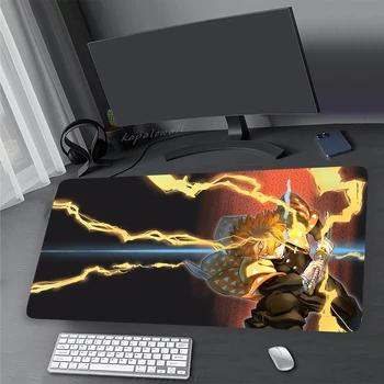 Demon Slayer Kimetsu ne Yaiba Mouse Pad 900x400mm Mousepad Tipkovnico Podloge za Miško Mat Desk Preproge Mausepad Anime Tabela Preprogo