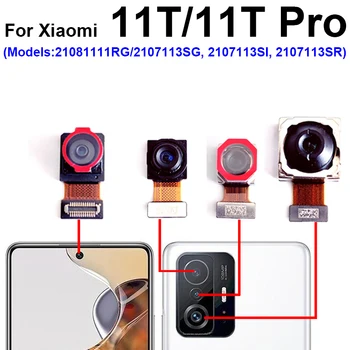 Spredaj Nazaj Glavna Kamera Za Xiaomi Mi 11T Mi 11T Pro Čelnega Selfie Sooča Spredaj Zadaj Velik Fotoaparat Flex Kabel Nadomestni Deli