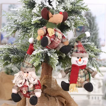 Božič Doll Igrače Santa Claus Snežaka Elk Božično Drevo Viseči Okras Božič Okraski za Dom Stranka Navidad Christma Darilo