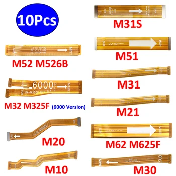 10Pcs，Originalne matične plošče FPC Glavni Odbor Priključek Flex Kabel Del Za Samsung M52 M526B M62 M32 M21 M31 M31S M51 M10 M20 M30