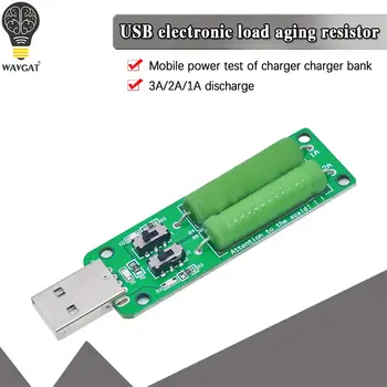 WAVGAT USB Upor Elektronski Obremenitvi w/Preklop Nastavljiv 3 Trenutno 5V Odpornost Tester