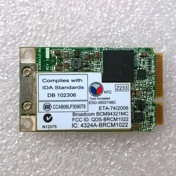 BCM94321MC Dual-Band 802.11 n PCI Express Mini Wifi Kartice Za Lenovo Thinkpad 3000 N100 N200 C200 Serije, FRU: 42T0843 42T0847