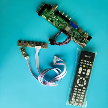 Komplet Za LTN133AT27-202 40pin DVB-T, DVB-T2 Signala krmilnik odbor digitalni LED USB, VGA, TV 1366 X 768 HDMI AV 13.3