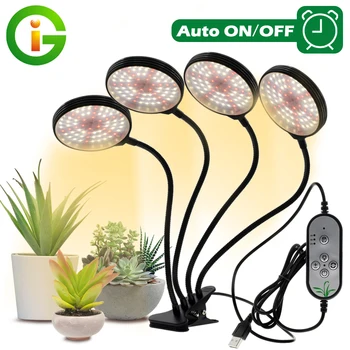 5 V USB LED Grow Light Control Celoten Spekter Sunlike LED Ffs Lučka Za Sobne Rastline Sadike Cvet Doma Šotor