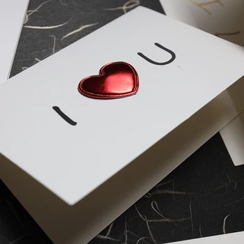 Valentinovo Stereoskopski Usnje Voščilnice Blagoslov Kartico Ljubezen Dopisnica Poročno Vabilo za Obletnico, valentinovo