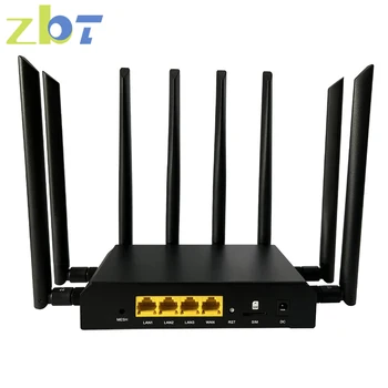 ZBT 4G 5G Openwrt Usmerjevalnik Wifi6 Očesa 1800Mbps s Sim Kartico Gigabit LAN 2,4 GHz 5.0 GHz, 8 MU-MIMO Antena 128 WiFi Uporabnik, 5G Internetno
