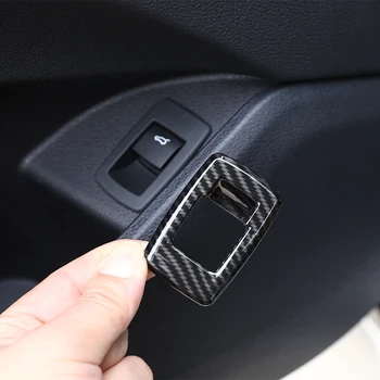 Za BMW X1 2016 F48 avto styling notranja vrata prtljažnika stikalo okvir nalepke ABS 1-delni set avto notranje spremembe dodatki