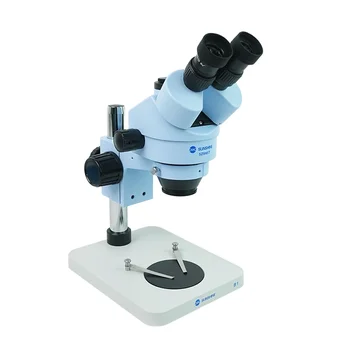 SUNSHINE SZM45T-B1 Trinocular HD Stereo Mikroskop, 7X-45X Z LED Lučka za Mobilni Telefon Popravila Mikroskop