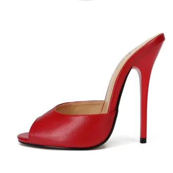 Nove ženske copate vzorec visoke kakovosti poletje ženske čevlje 13 CM visoko peto ženske sandale z visoko kakovost velikosti 48