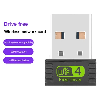 Prenosni USB3.0 WiFi Adapter Mini Brezžična Omrežja Oddajnik 150Mbps 2,4 Ghz Brezplačno Driver Za Win 7 8 10 11
