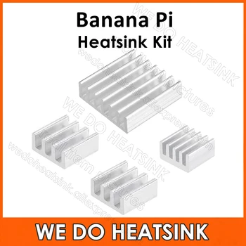 2sets DIY Hladilnik Aluminij Srebrna Heatsink hladilnega telesa komplet Za Banana Pi