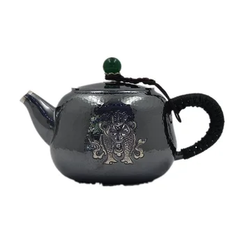 Čajnik, iz nerjavečega jekla, čajnik, srebrni čajnik, vroče vode, čajnik, čajnik 300 ml vode, kung fu čaj, set.