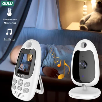 OULU 2.0-palčni Barvni zaslon brezžični video BabyMonitor dvosmerni Pogovor NightVision IR LED Temperatura detekcije Vgrajene v 8 lullabies