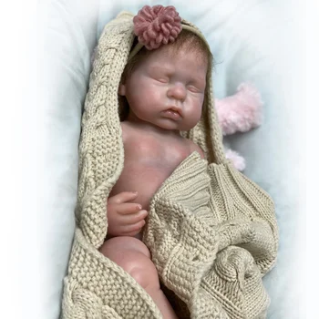 16-Inch Bebé Prerojeni Celotno Telo, Mehki Silikonski Lutke Ročno Poslikane Veren Prerojeni Lutke Corpo De Silikonski Inteiro