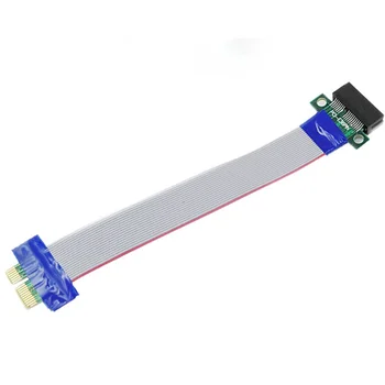 PCI-E 1X Na 1X Fleksibilni Trak Podaljšek PCI Express PCIE Riser Card Pretvornik Extender Za Grafične Kartice 19 cm
