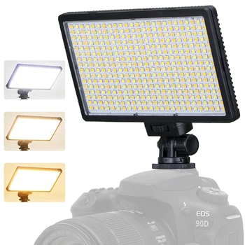 LED-416 LED Video Luč Profesionalno Fotografijo Lahka Plošča Z Bi-color 3200-6500K Zatemniti Za Studio Video Live Streaming