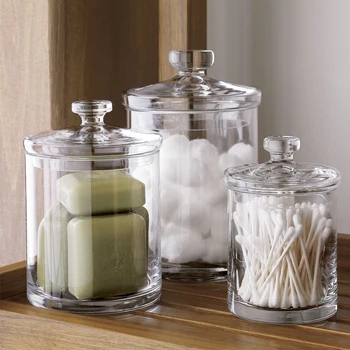 Shranjevanje Kuhinji Pregleden In Dekoracijo Steklena Posoda Model Sobi Doma Posodo, Kopalnico, Rezervoar Za Shranjevanje Jar