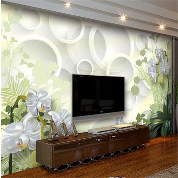 beibehang 3d ozadje tri-dimenzionalni cvetje tv ozadju kratek zidana clivia brezhibno zidana de papel parede stene papirja