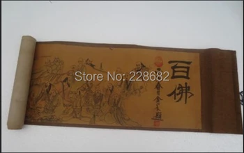 Kitajski stari kaligrafija poiščite slikarstvo 100 buda BREZPLAČNA DOSTAVA